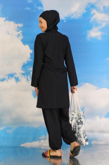 Hkursat Kadın Tam Tesettür Lacivert Mayo 31060