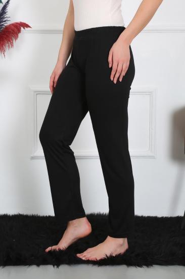 Hkursat Kadın Pamuk Penye Tek Alt Pijama Siyah 27514