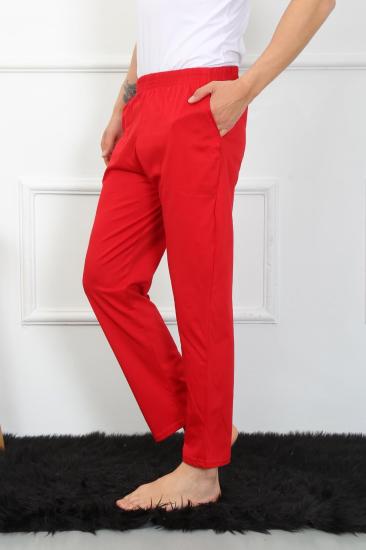 Hkursat Erkek Pamuk Kırmızı Tek Alt Pijama 27495