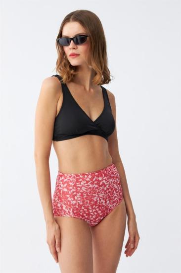 Hkursat Kadın Pedli Yüksek Bel Bikini Takımı - Siyah