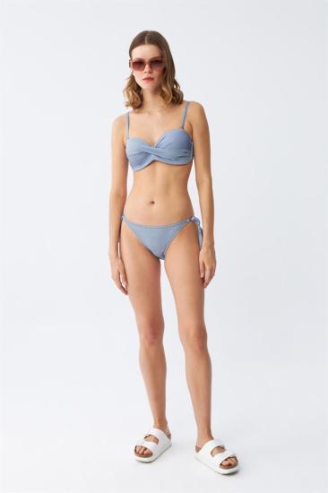 Hkursat Kadın Straplez Mavi Bikini Takımı