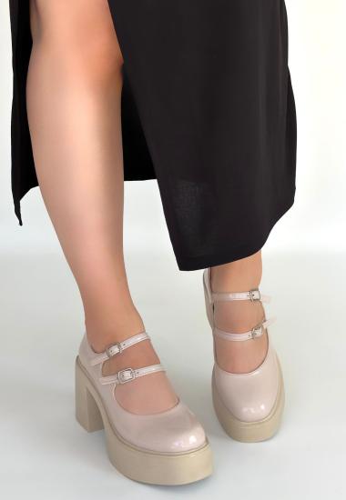 Hkursat Jarlo Bej Rugan Dolgu Topuk Ayakkabı