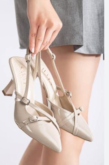 Hkursat Tetti Bej Rugan Topuklu Ayakkabı