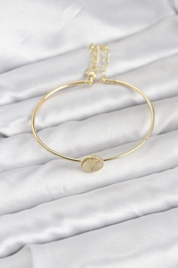 Hkursat Pirinç Gold Renk Model Kadın Bileklik