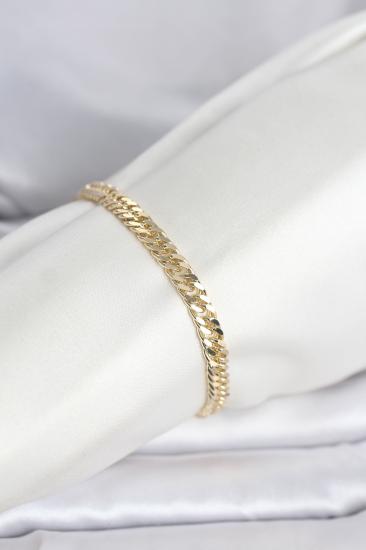 CM 14K Gold Renk Kalın Zincir Model Kadın Bileklik