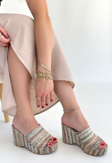 Hkursat Tlay Kilim Desenli Dolgu Topuk Terlik