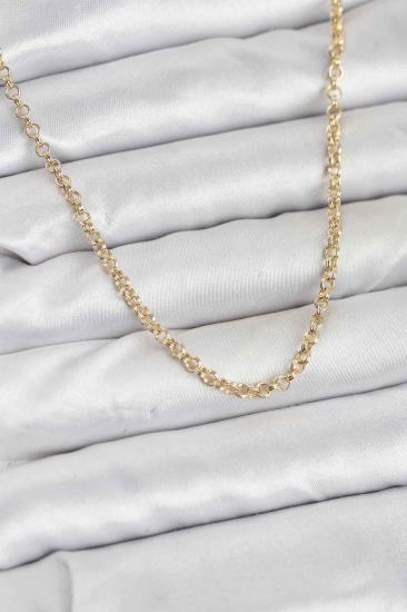 CM Gold Renk Hkursat Pirinç Halkalı Model Kadın Kolye