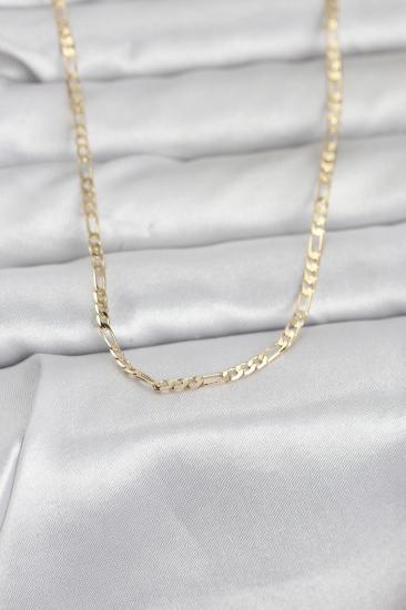 CM 14K Gold Renk İnce Kuşgözü Zincir Model 60 cm Kadın Kolye