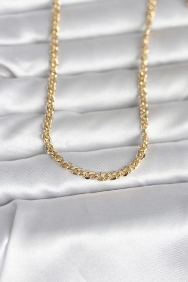 CM 14K Gold Renk Zincir Model 60 cm Kadın Kolye