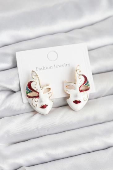 Hkursat Pirinç Maske Model Kadın Küpe