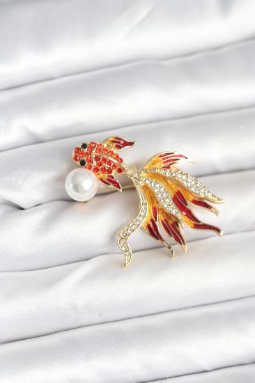 Japon Balığı Model Broş