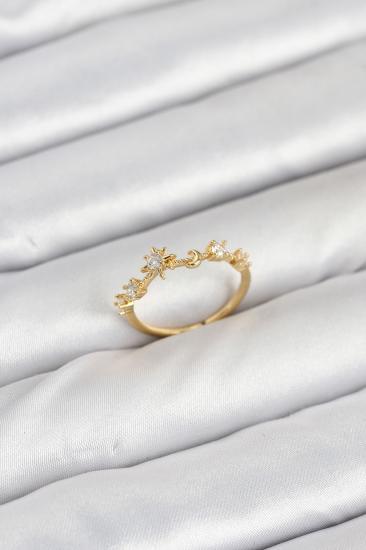 Hkursat Pirinç Gold Renk Manifest Kadın Yüzük