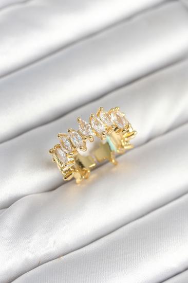 Hkursat Pirinç Arpa Baget Zirkon Taşlı Kadın Yüzük