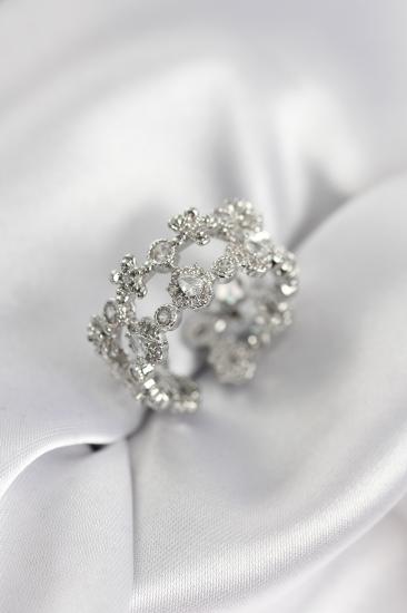 Zirkon Taşlı 2’li Model Gümüş Renk Kadın Yüzük