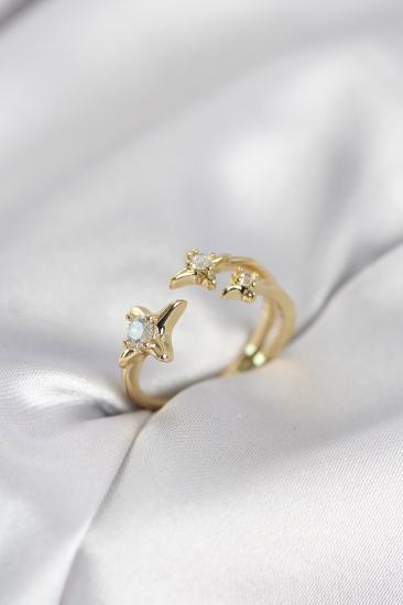 Minimal Kutup Yıldızı Model Gold Renk Kadın Yüzük