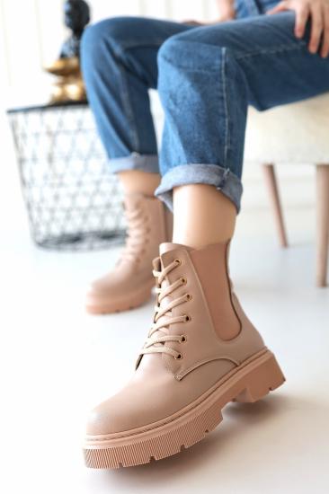 Bluefeet Daum Nude Cilt Bağcıklı Bot