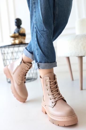 Bluefeet Daum Nude Cilt Bağcıklı Bot