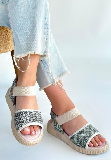 Hkursat Jake Yeşil Hasır Cilt Sandalet