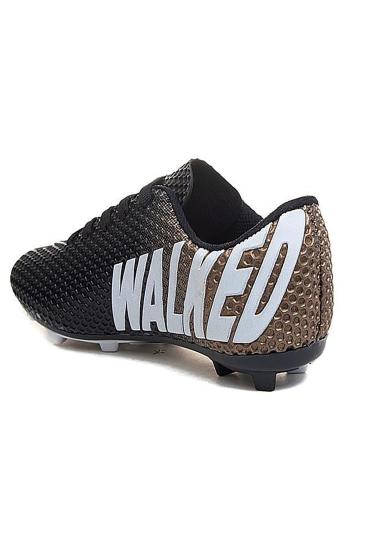 Hkursat Wlk Siyah Altın Krampon Erkek Çocuk Futbol Ayakkabı