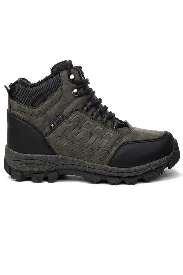 Hkursat Xsp Haki Outdoor Kürklü Erkek Kışlık Bot Ayakkabı