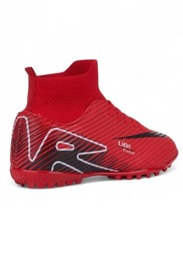 Hkursat Lio Kırmızı Çoraplı Erkek Futbol Halısaha Ayakkabı