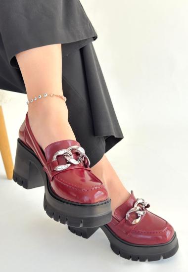 Hkursat Winar Bordo Rugan Doldu Topuk Ayakkabı