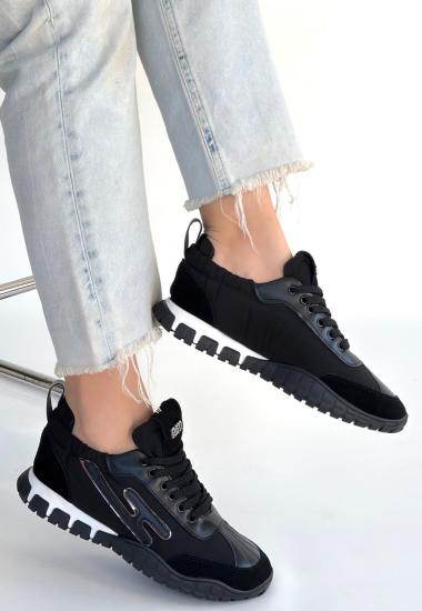 Hkursat Huer Siyah Nubuk Bağcıklı Spor Ayakkabı