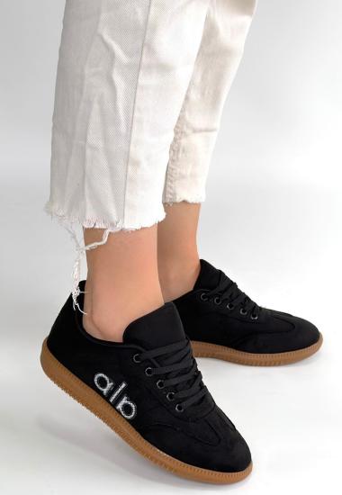 Hkursat Lendo Siyah Süet Bağcıklı Spor Ayakkabı