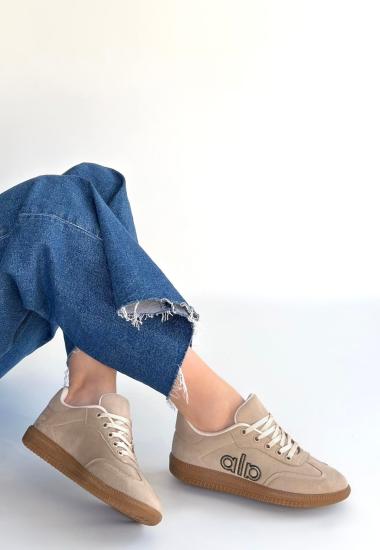 Hkursat Lendo Bej Süet Bağcıklı Spor Ayakkabı