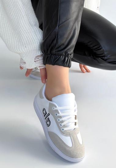 Hkursat Lendo Beyaz Cilt Bağcıklı Spor Ayakkabı