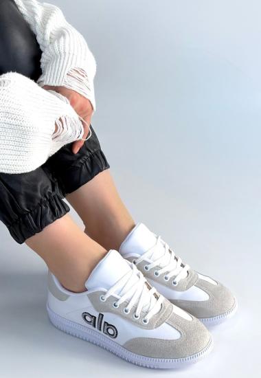 Hkursat Lendo Beyaz Cilt Bağcıklı Spor Ayakkabı