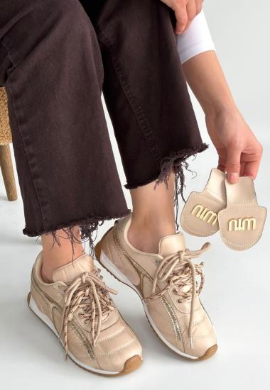 Hkursat Dissa Bej Cilt Bağcıklı Paraşüt Detaylı Spor Ayakkabı