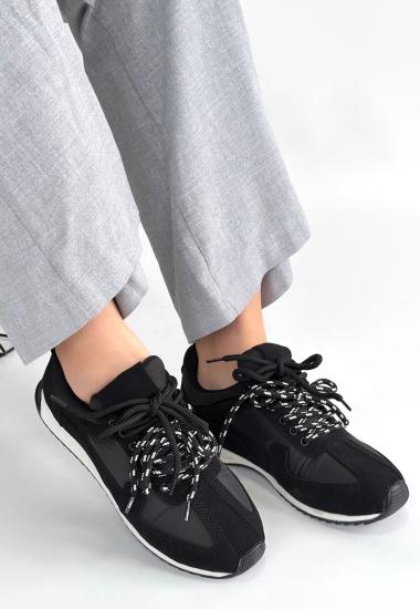 Hkursat Jeat Siyah Nubuk Bağcıklı Spor Ayakkabı