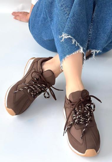 Hkursat Jeat Kahverengi Nubuk Bağcıklı Spor Ayakkabı