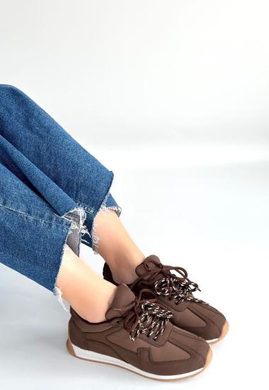 Hkursat Jeat Kahverengi Nubuk Bağcıklı Spor Ayakkabı