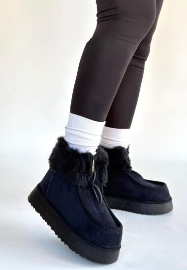 Bluefeet Zinya Siyah Süet Bot