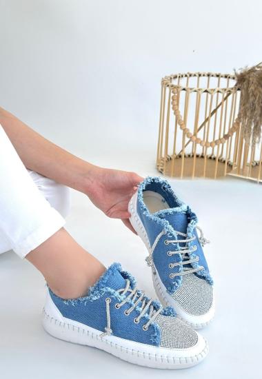 Bluefeet Mavi Kot Bağcıklı Spor Ayakkabı