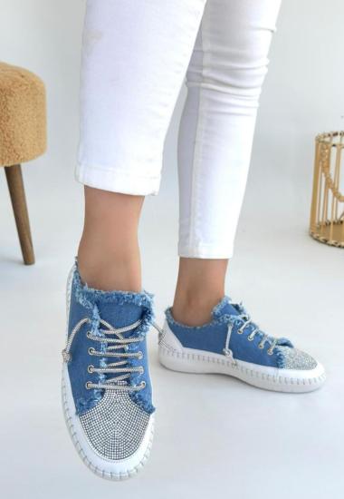 Bluefeet Mavi Kot Bağcıklı Spor Ayakkabı