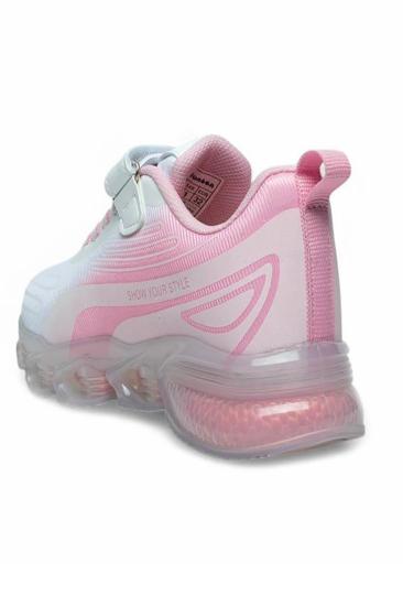 Hkursat Beyaz Pembe Kız Çocuk Yazlık Spor Ayakkabı