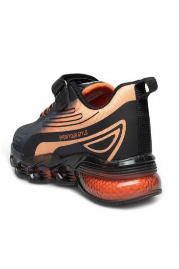 Hkursat Siyah Turuncu Erkek Çocuk Yazlık Spor Ayakkabı