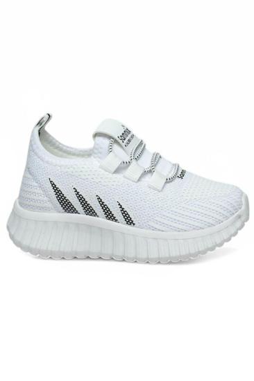 Hkursat Smx Beyaz Siyah Erkek Çocuk Yazlık Fileli Spor Ayakkabı