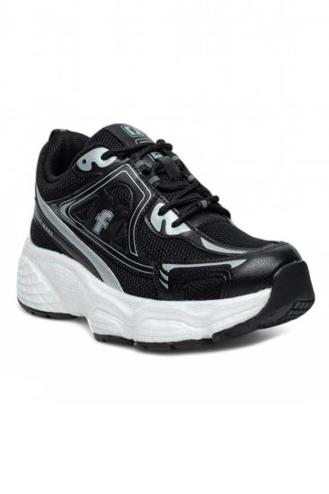 Hkursat Flt Siyah Beyaz Fileli Kadın Sneaker Spor Ayakkabı