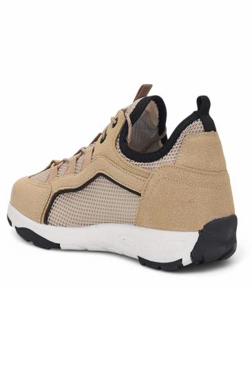 Hkursat Glc Bej Erkek Fileli Sneaker Spor Ayakkabı