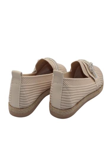 Hkursat Bej Triko Taşlı Kadın Günlük Babet Ayakkabı