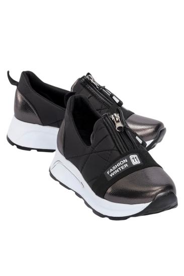 Hkursat Platin Rahat Fermuarlı Kadın Spor Ayakkabı