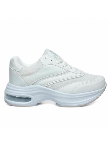 Hkursat Drk Beyaz Fileli Kadın Sneaker Spor Ayakkabı