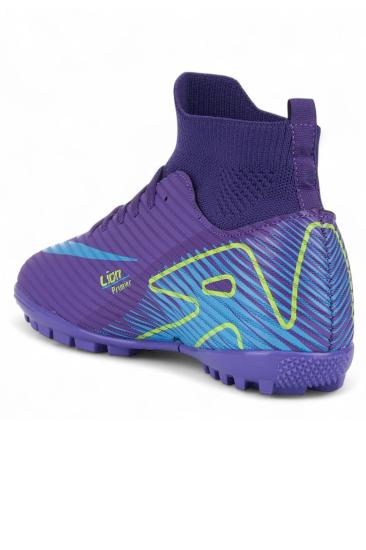 Hkursat Lio Mor Çoraplı Erkek Futbol Halısaha Ayakkabı