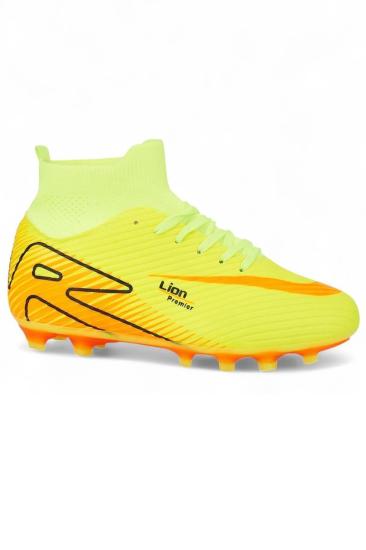Hkursat Lio Sarı Çoraplı Erkek Futbol Krampon Ayakkabı