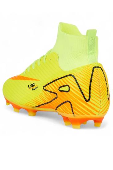 Hkursat Lio Sarı Çoraplı Erkek Futbol Krampon Ayakkabı
