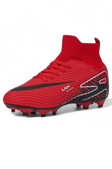 Hkursat Lio Kırmızı Çoraplı Erkek Futbol Krampon Ayakkabı